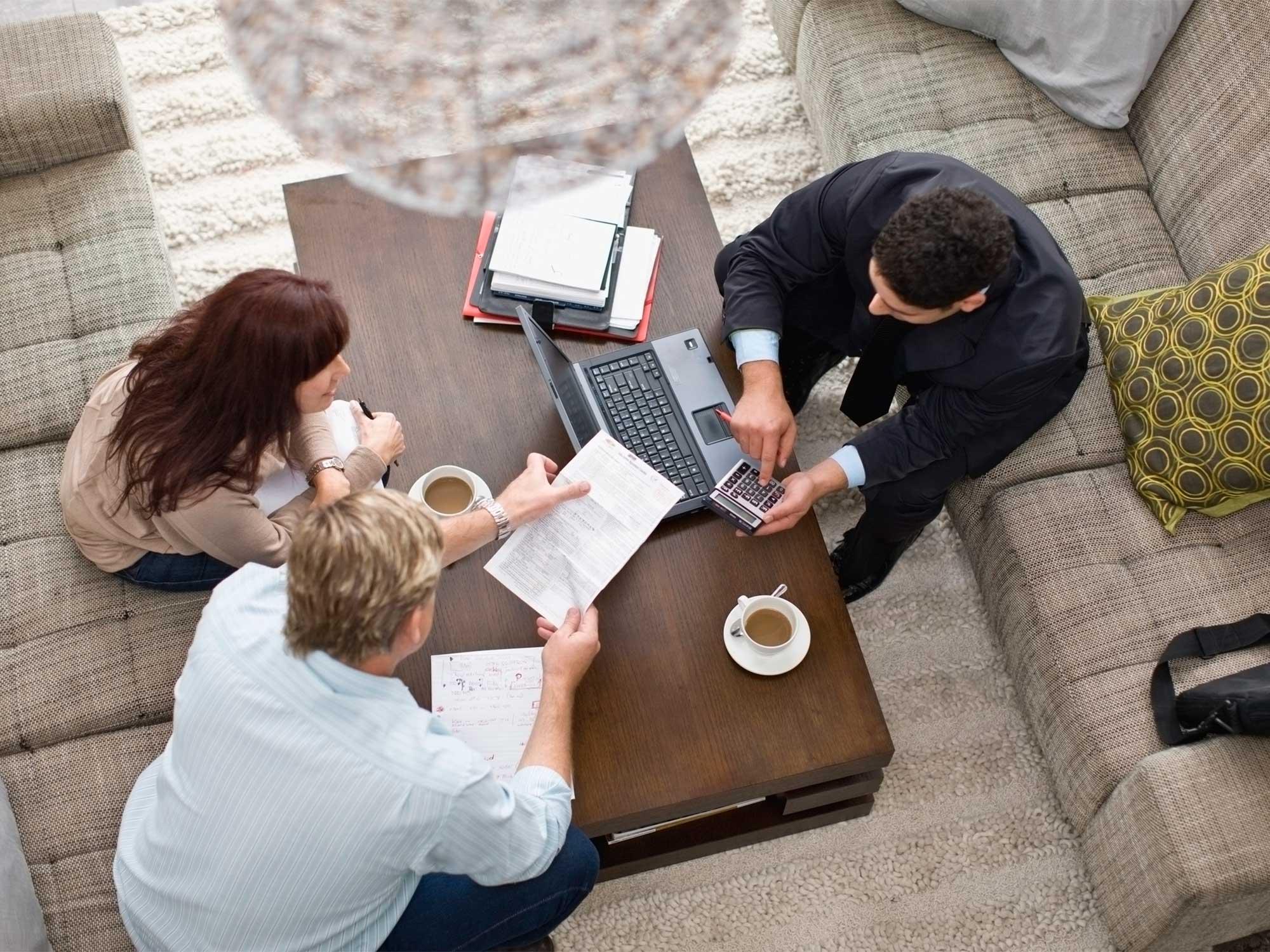 Consulting with a Mortgage Broker